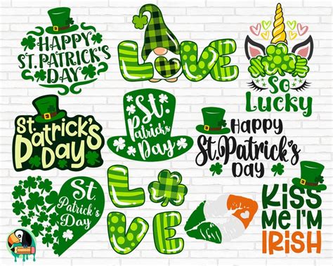 St Patricks Day Svg Bundle Lucky Svg Irish Svg St Etsy