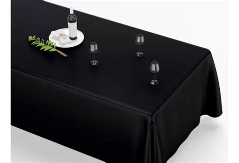 Toalha De Mesa Retangular Lugares Tecido Oxford Preto Cor Colorido