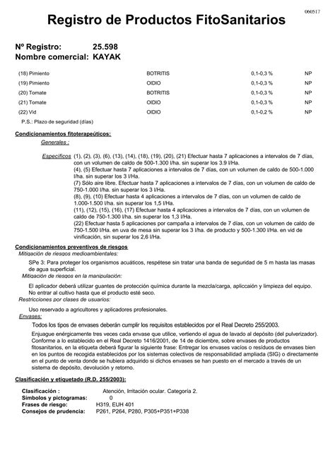 Vacciplant Max Ficha Del Ministerio PDF