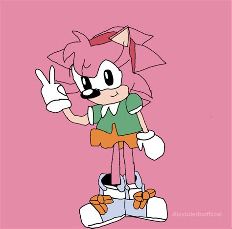 Classic Amy Rose By Alextoledooffcial On Deviantart