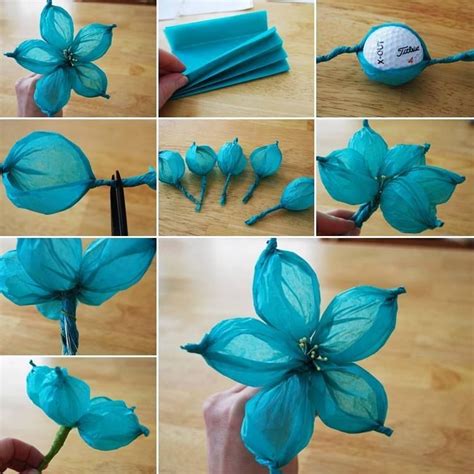 Directions How To Make Tissue Paper Flowers Origami