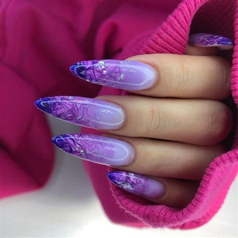 Purple Manicure Ideas For Acrylic Nails