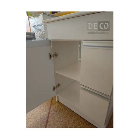 Mueble De Ba O Mdf Bacha Loza C Cajones X Deco Equipamientos