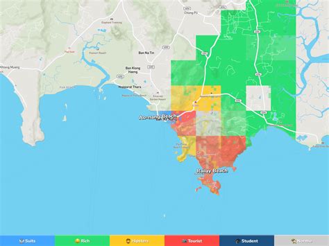 Ao Nang Neighborhood Map