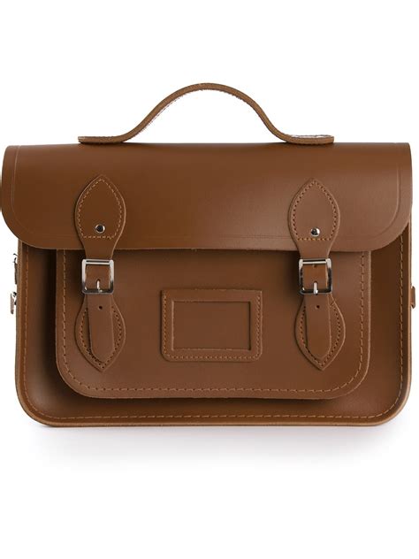 Cambridge Satchel Company 13 Top Handle Satchel In Brown Lyst