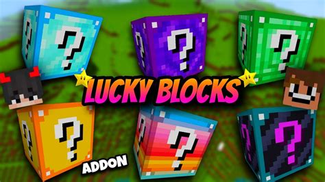 Mod De Lucky Blocks Para Minecraft Pe 1 19 Youtube