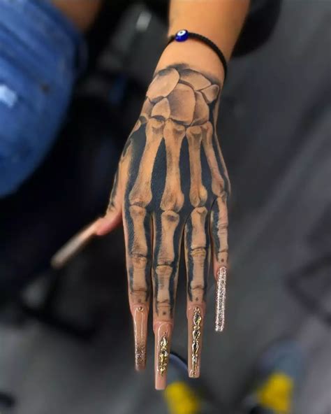 Skeleton Hand Tattoo Ideas With Deep Meanings