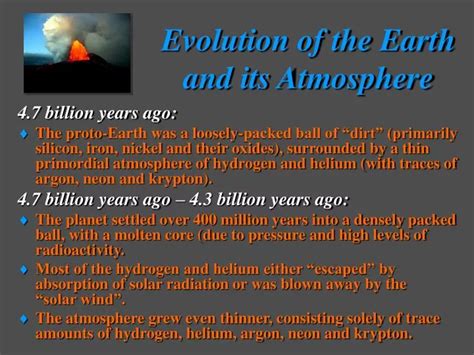 Ppt Evolution Of The Earth And Its Atmosphere Powerpoint Presentation