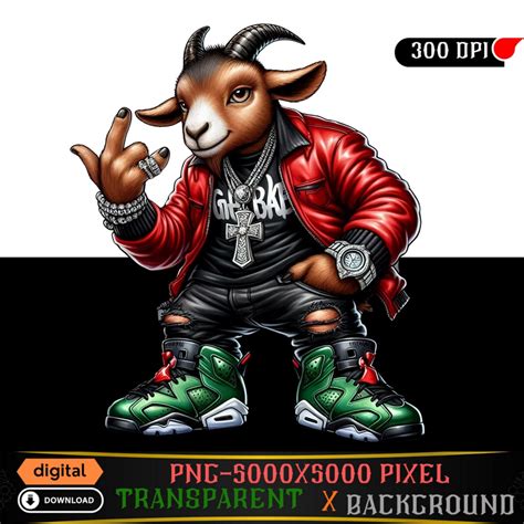 Gangster Goat Wacky Goat Urban Trap Designs Wacky Fan Art Instant