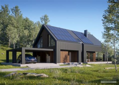 Projekt Domu LK 1477 Modern Barn House Farmhouse Architecture Barn