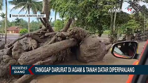 Tanggap Darurat Akibat Banjir Lahar Marapi Di Agam Dan Tanah Datar