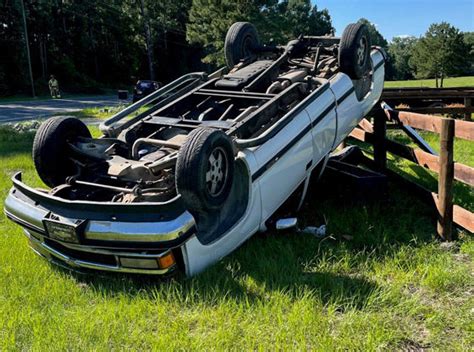 Driver Escapes Serious Injury After Rollover Sandhills Sentinel