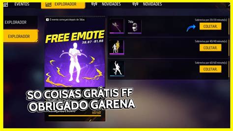 CORRE EMOTES SKINS SO COISAS GRATÍS BARBINHA DE VOLTA NOVIDADES FREE