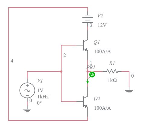 Class B Amplifier Multisim Live