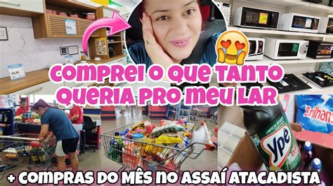 COMPRAS DO MÊS NO ASSAÍ ATACADISTA MOSTREI VALORES E COMPREI O QUE