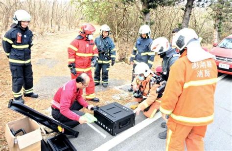 澎湖縣消防局辦理救災組合訓練 維護清明連假公共安全