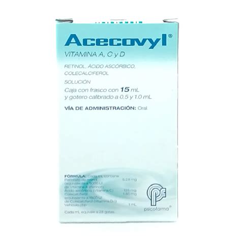 ACECOVYL 9000UI 125MG 1800UI SOL 15ML ALP