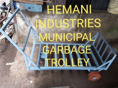 Mild Steel Garbage Trolley For Industrial Load Capacity Kg