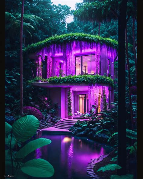 Secret Jungle House By Amin Moazzenfuturistic