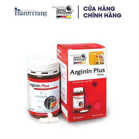 Viên uống bổ gan Arginin Plus hộp 30 90 viên giải độc tăng cường chức