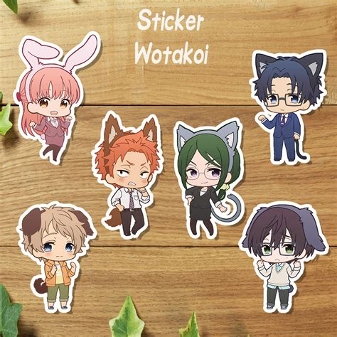 Wotakoi Anime Sticker Wotaku Ni Koi Wa Muzukashii Narumi Sticker