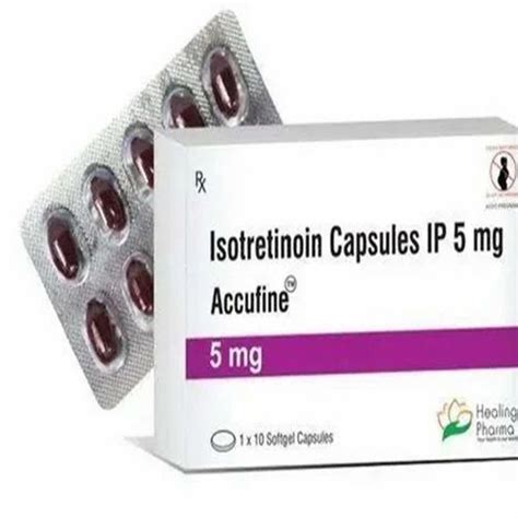 Accufine Finished Product Isotretinoin Capsules 5mg For Treatment Of