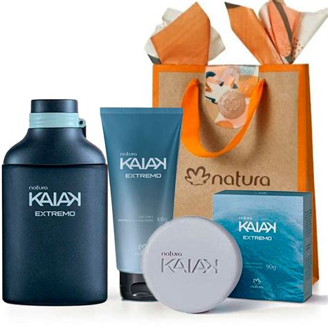 Presente Perfume kaiak extremo masculino Natura 3 itens Promoção