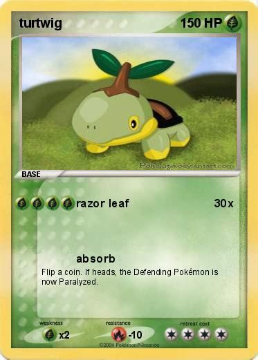 Pokémon turtwig 50 50 - razor leaf - My Pokemon Card