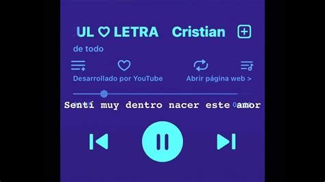 Azul Cristian Castro Letra Youtube