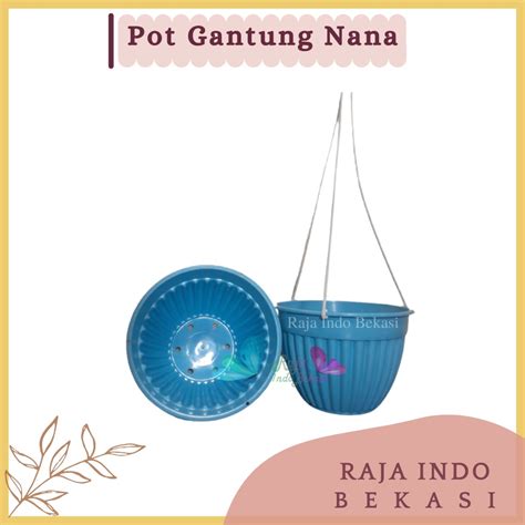 Jual Pot Gantung Pumba Murah Warna Plastik Hitam Coklat Putih 20 Bukan