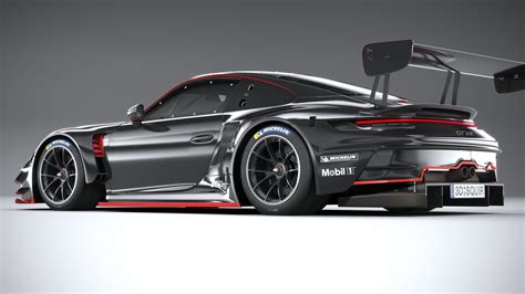 Porsche 911 Gt3r 2023 3d Model Cgtrader