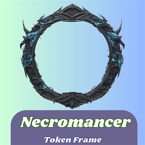 Necromancer Token Border Frame Dnd Digital Token For Dnd Foundry Vtt