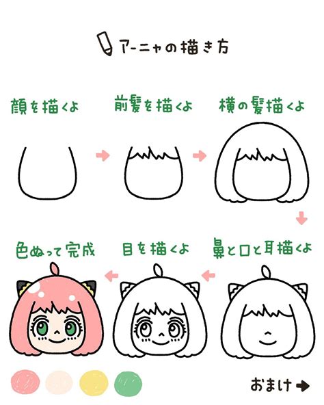 簡単に描けるアーニャの描き方 すだたくが投稿したフォトブック Lemon8 Cute Kawaii Drawings Comic