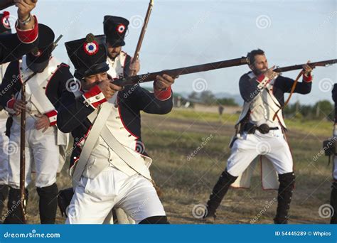 Soldiers Firing Muskets Editorial Stock Image Image Of Pointing 54445289