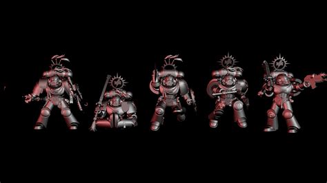 3D file White Scars, space marines team・3D printer model to download・Cults