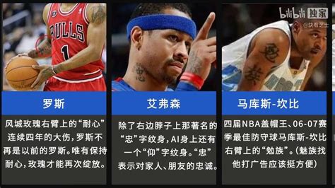 Nba球星十大中文纹身！ 哔哩哔哩