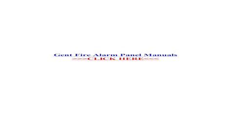 Gent Fire Alarm Panel Manuals - 800 Fire Alarms pdf manual. ... Gent ...