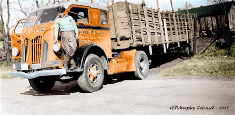 Autocar U A Duie Pyle Colorized George Murphey Flickr