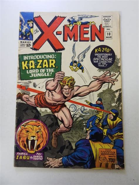 The X Men 10 1965 VG Condition Bottom Staple Detached From Cover