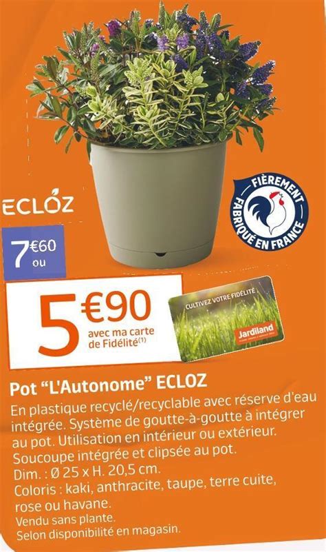 Promo Ecloz Pot L Autonome Chez Jardiland