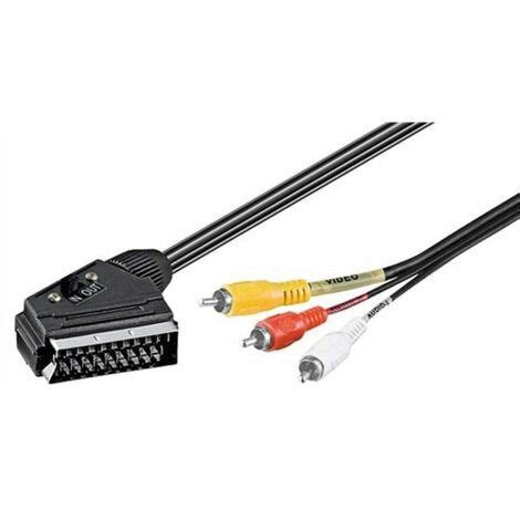 Cavo Adattatore Da Scart A Video Audio Composito Rca In Out Mt