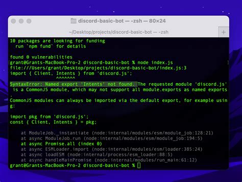 Javascript How Can I Properly Import Intents From Discordjs Stack