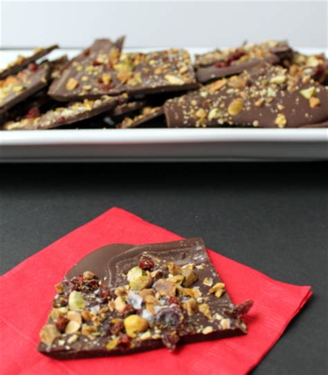 Cranberry Pistachio Dark Chocolate Bark Cranberryweek