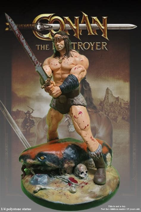 Hot Conan T Polystone Statue T Figure Arnold Terminator