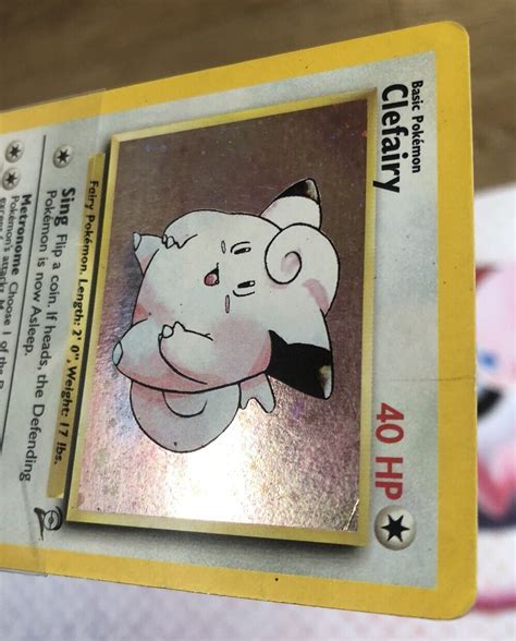 Pok Mon Tcg Clefairy Base Set Holo Unlimited Holo Rare Ebay