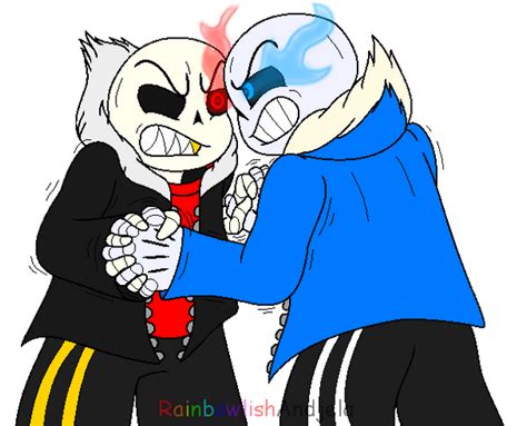 Nega Sans VS Sans by RainbowlishAndjela on DeviantArt