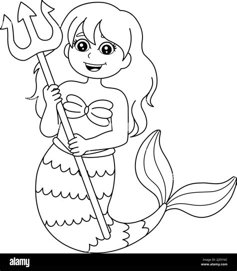 Coloring Page Mermaid Hi Res Stock Photography And Images Alamy