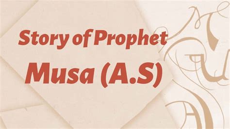 Story Of The Prophet Musa As A Story Of Optimism Islamic Articles