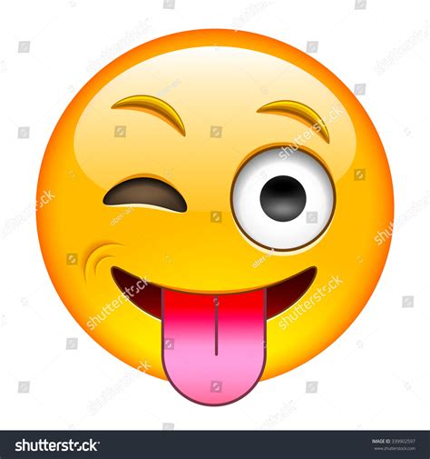 Eyewink With Tongue Emoticon Stock Vector Image The Best Porn Website