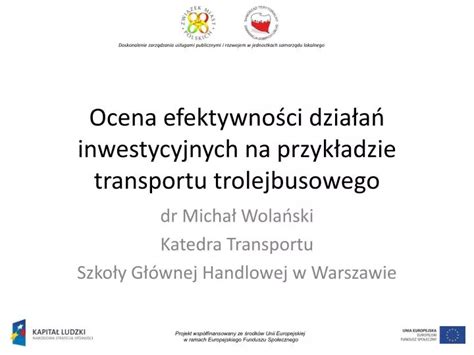 PPT Ocena efektywności działań inwestycyjnych na przykładzie